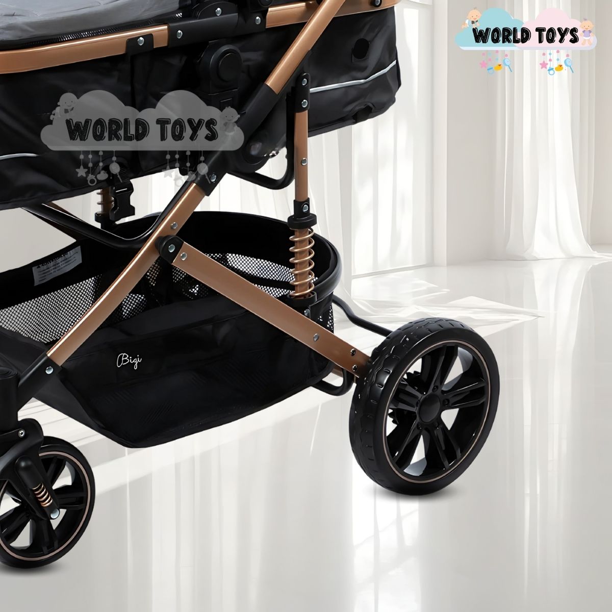Baby - Coche Cuna Moisés de Lujo «INFINITIVE GOLD» Gray