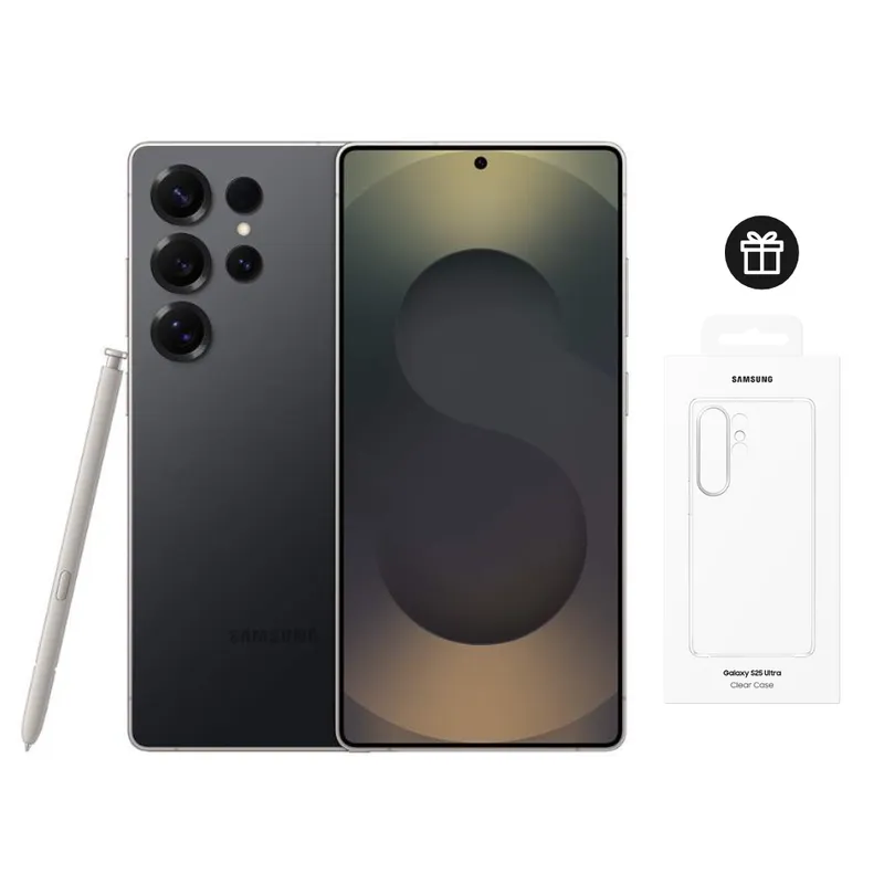 SAMSUNG - Celular Samsung Galaxy S25 Ultra 256Gb Titanium Black + Case Transparente
