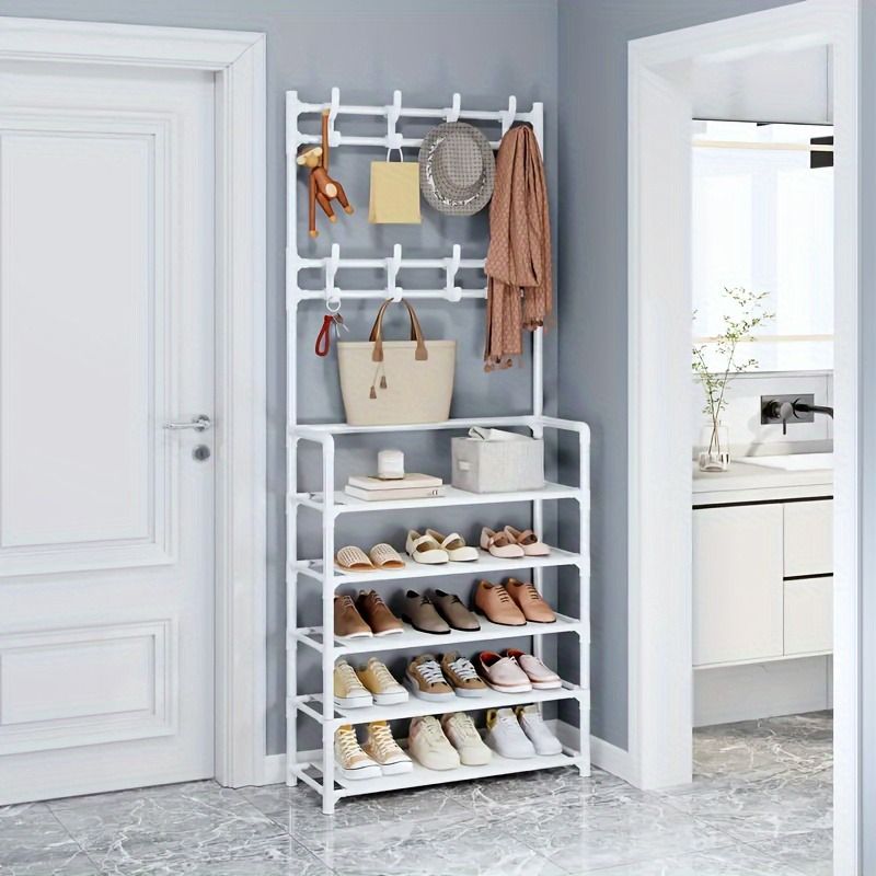 GENERICO - ZAPATERA ORGANIZADORA CON PERCHERO 5 NIVELES