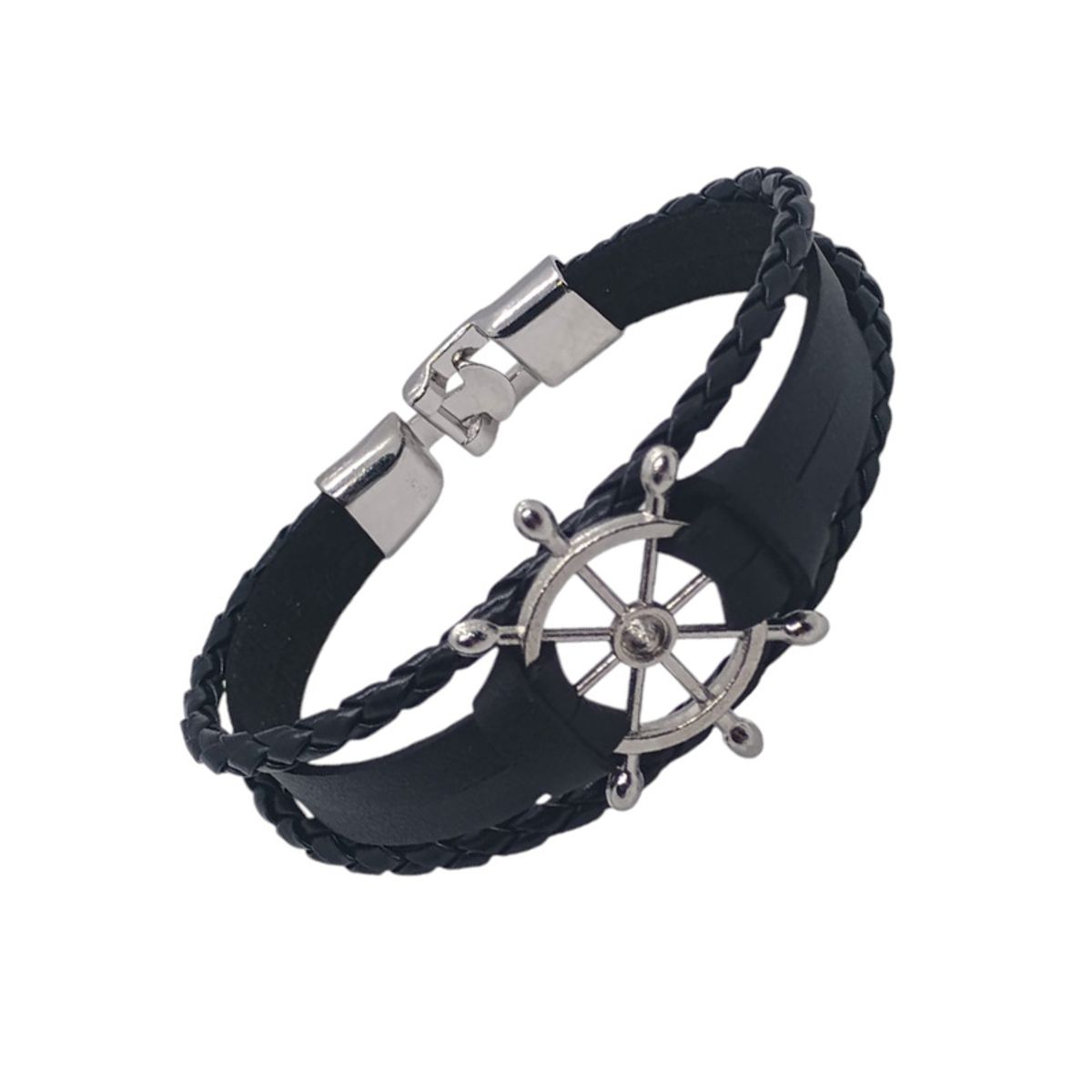 GENERICO - Pulsera de Cuero Unisex - Timonel