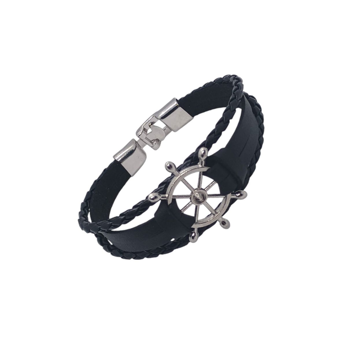 GENERICO - Pulsera de Cuero Unisex - Timonel