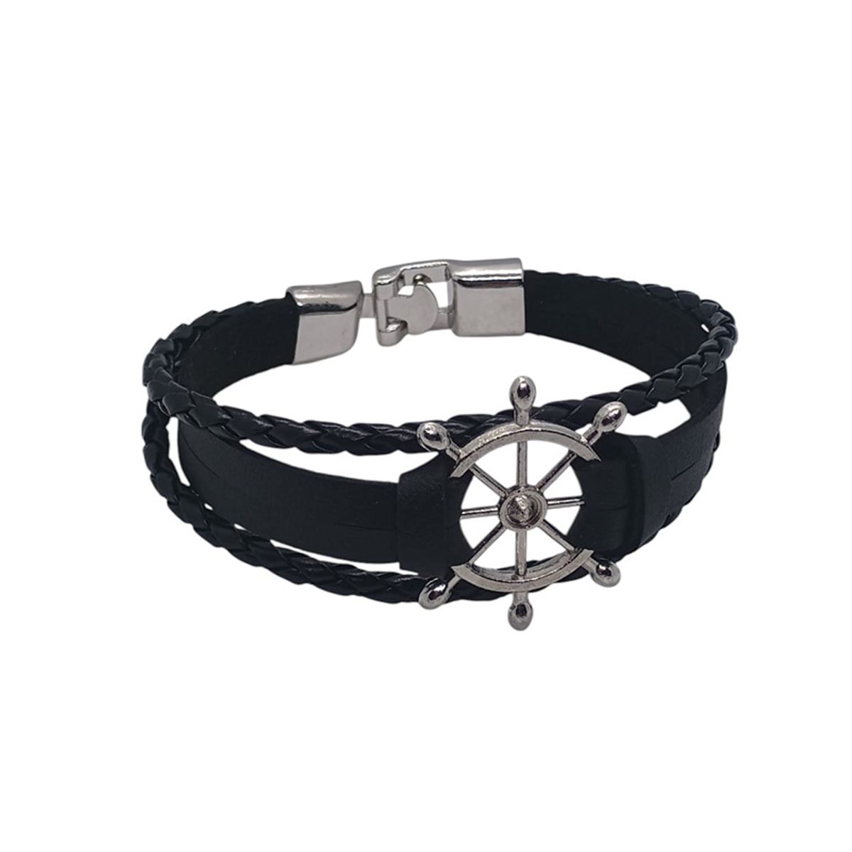 GENERICO - Pulsera de Cuero Unisex - Timonel