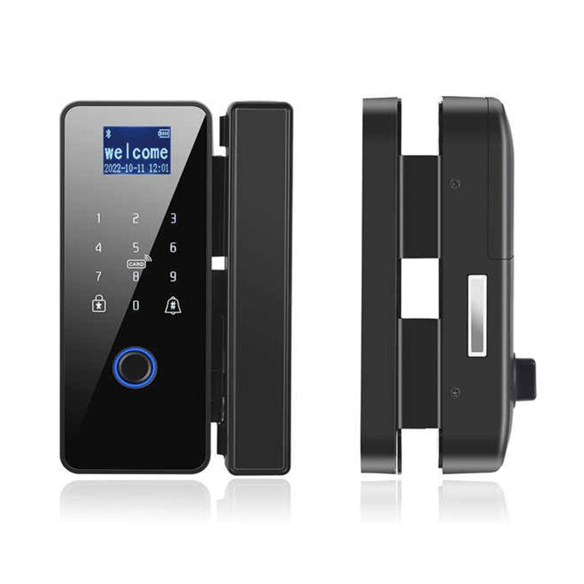 TUYA - Cerradura Electrónica para Vidrio PST-008P con Tarjeta RFID y Teclado