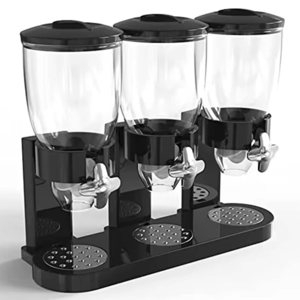 GENERICO - Dispensador de Cereales Triple Frutos Secos Cafe Organizador de Cocina
