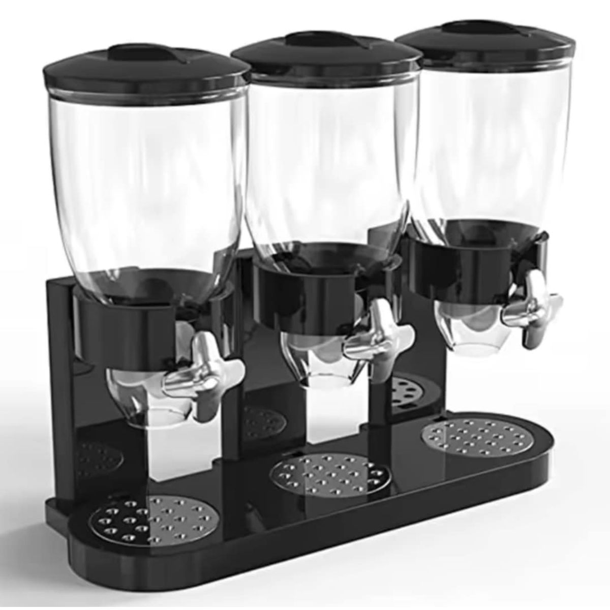 GENERICO - Dispensador de Cereales Triple Frutos Secos Cafe Organizador de Cocina