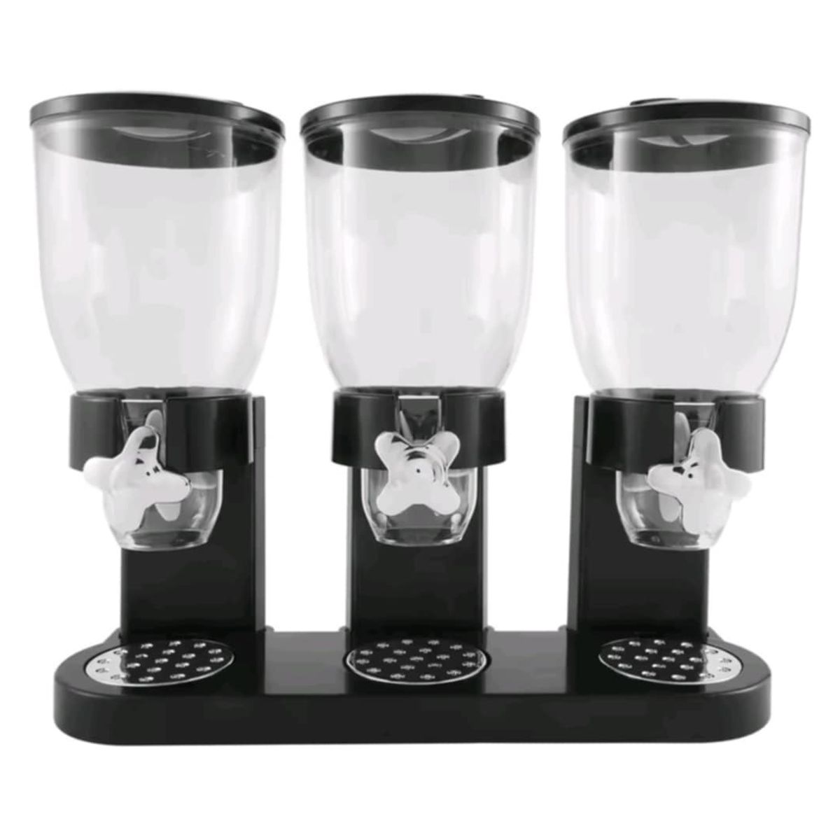 GENERICO - Dispensador de Cereales Triple Frutos Secos Cafe Organizador de Cocina