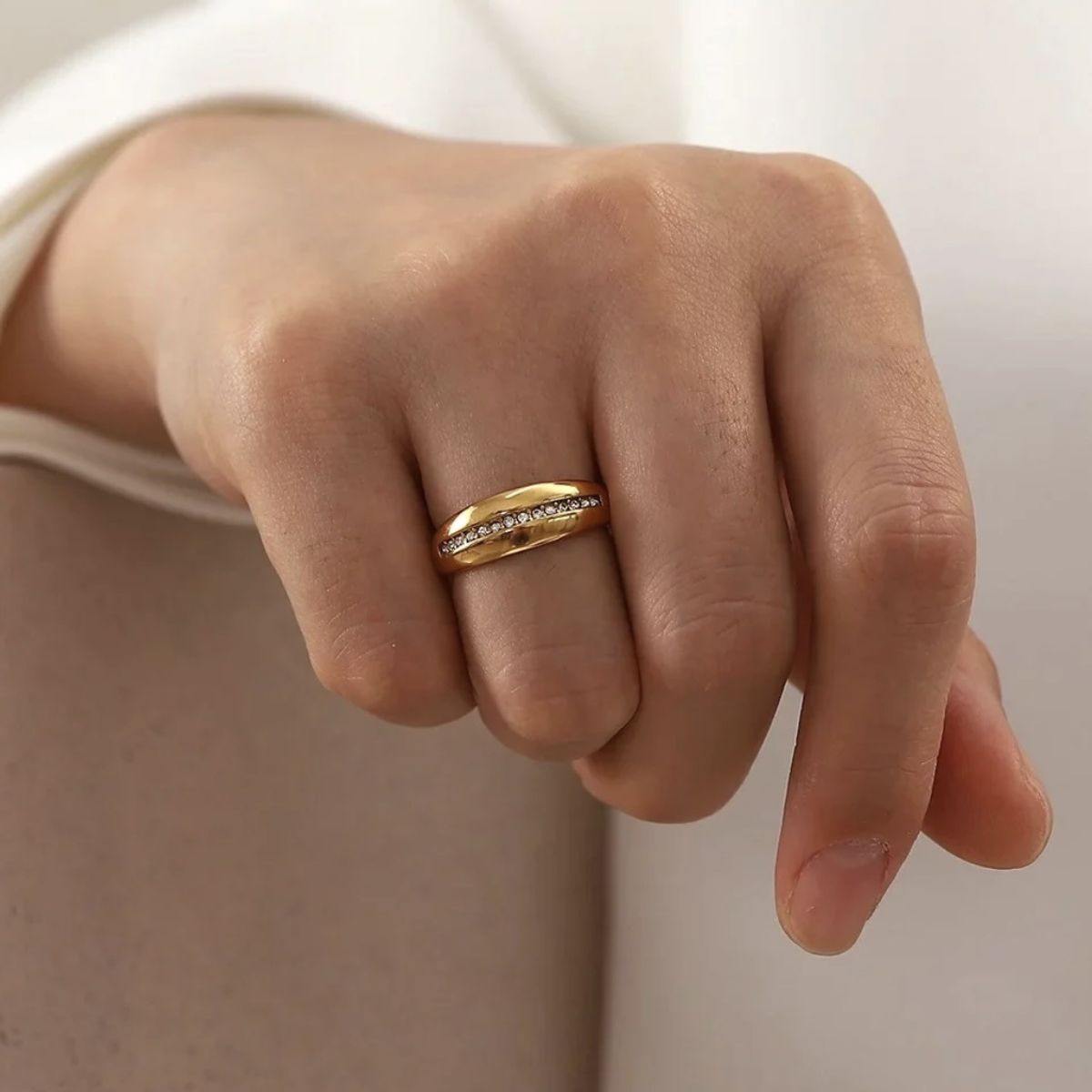 GENERICO - Anillo Destellos Chunky Waterproof