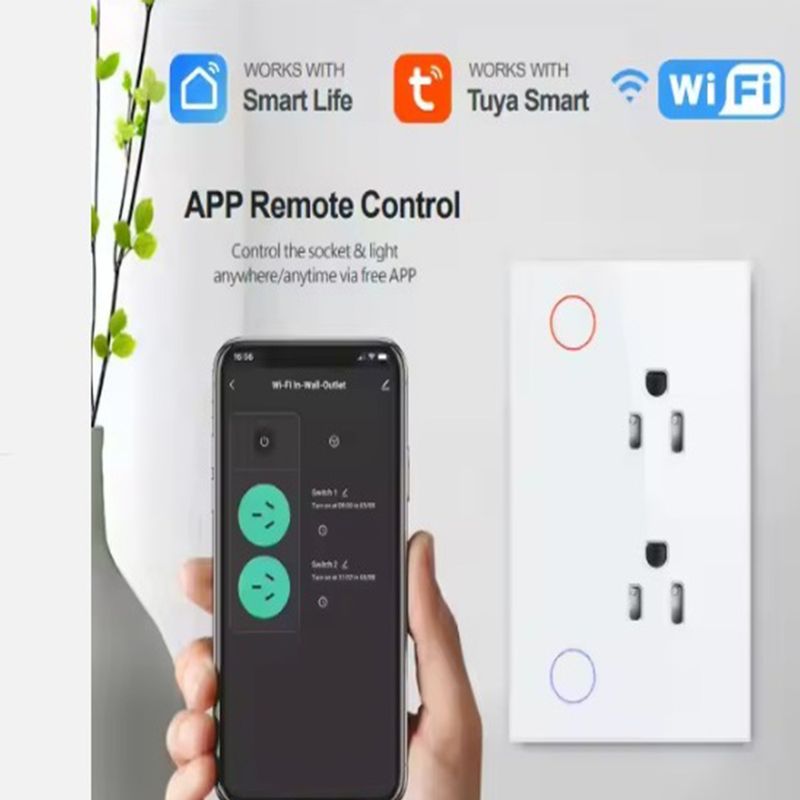 TUYA - Tomacorriente Inteligente WiFi PST-SM-PW801 Control por App Tuya