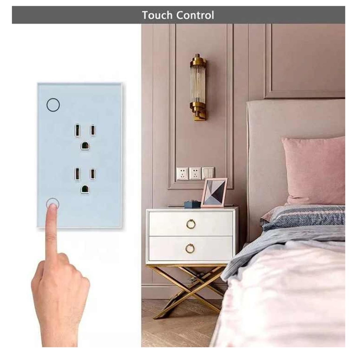 TUYA - Tomacorriente Inteligente WiFi PST-SM-PW801 Control por App Tuya