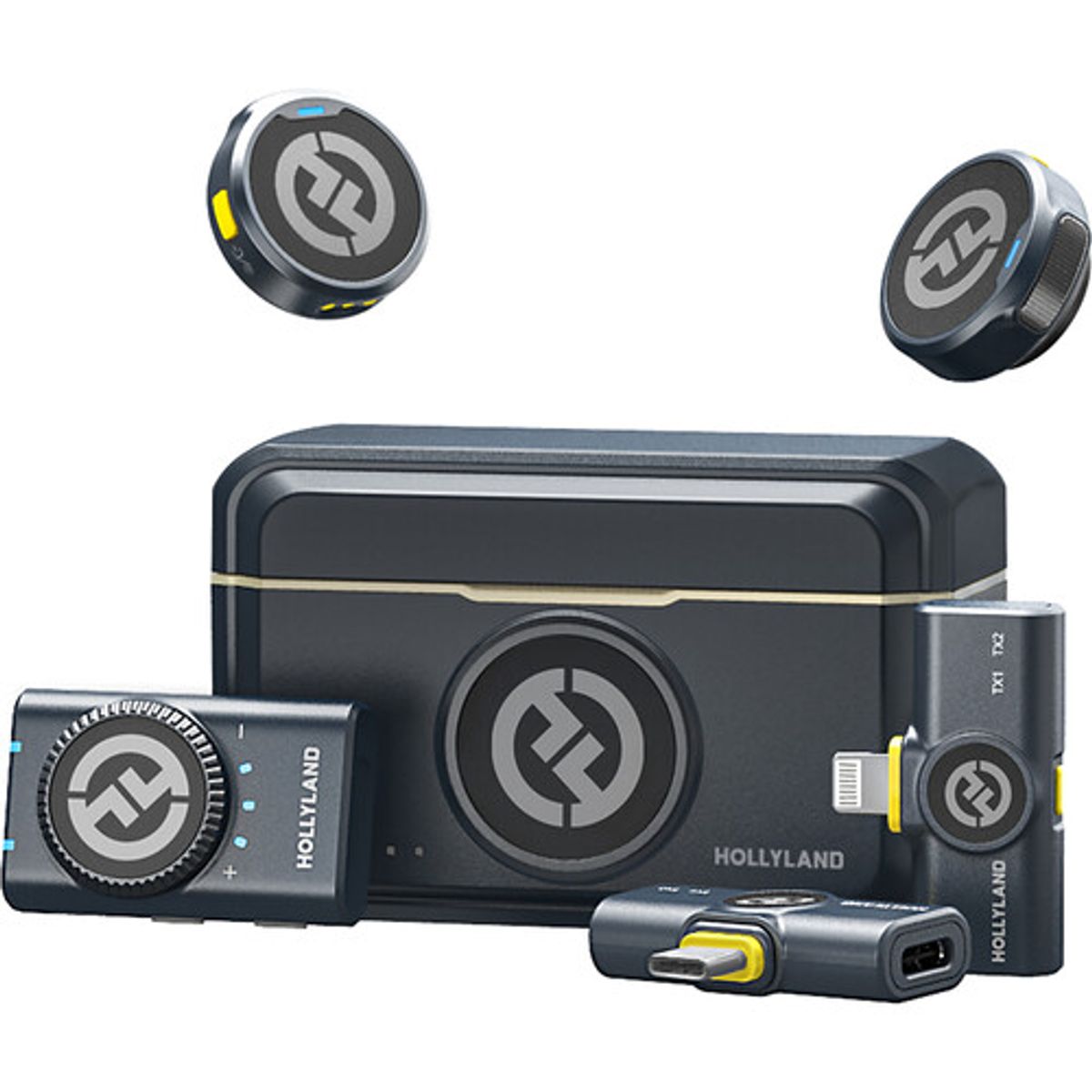 GENERICO - Hollyland LARK M2 DUO 2 Combo Wireless Micrófono Inalámbrico