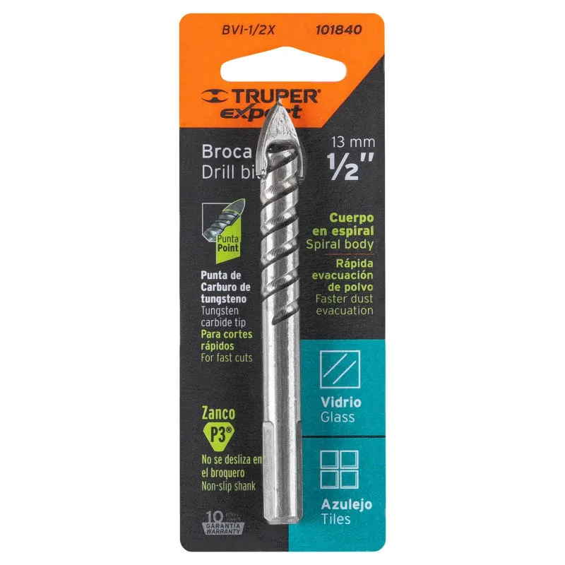 TRUPER - Broca para vidrio y mayólica 12 Truper Expert - 101840