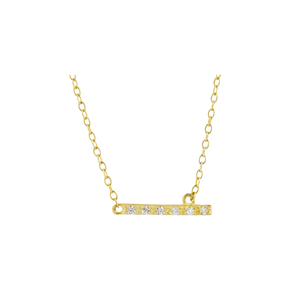 CLEO JOYAS & ACCESORIOS - Collar Bright -  bañado en oro 18k