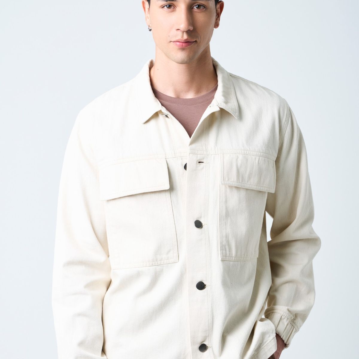 VELEZ - Vélez Sobrecamisa Modica Para Hombre Oversized Crema