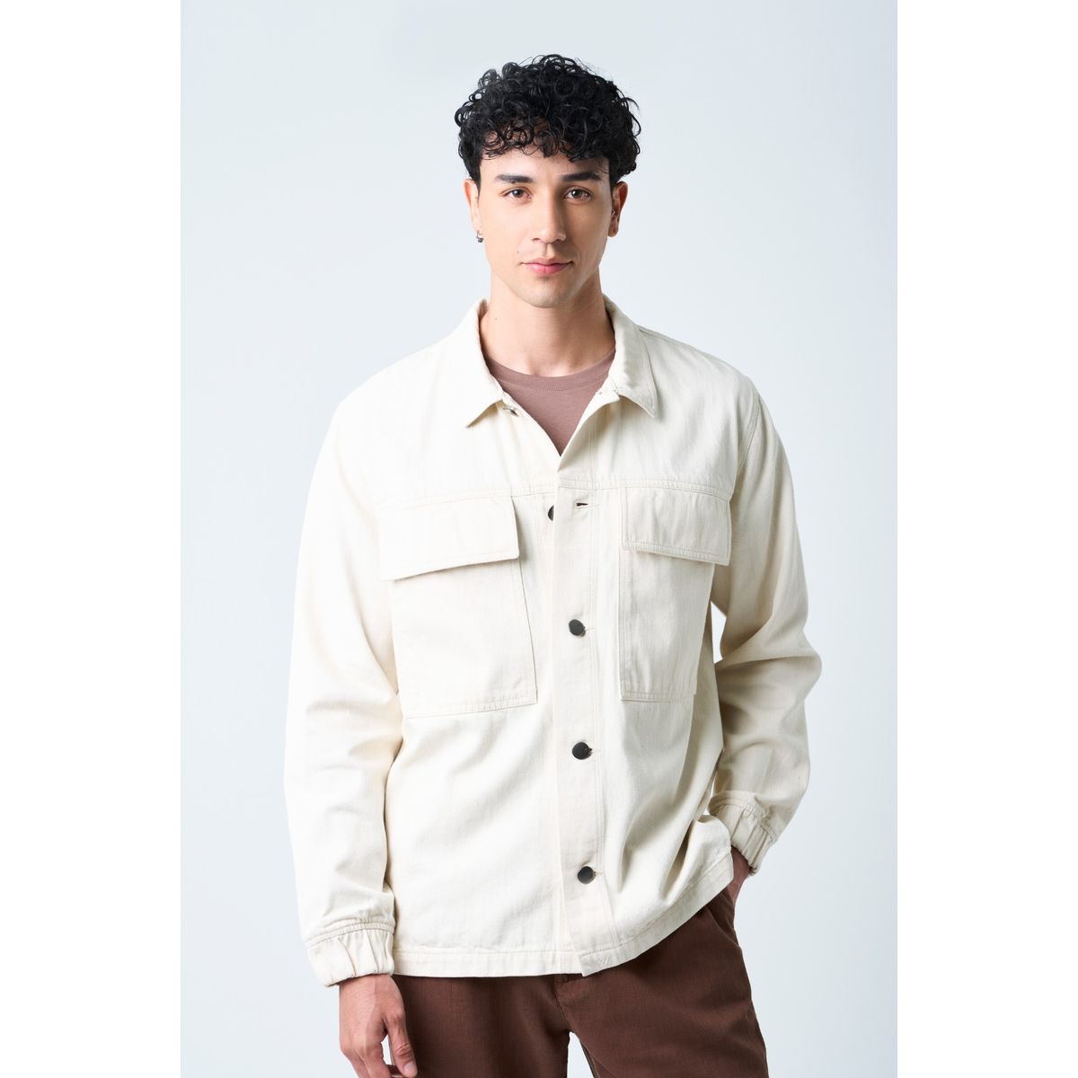 VELEZ - Vélez Sobrecamisa Modica Para Hombre Oversized Crema