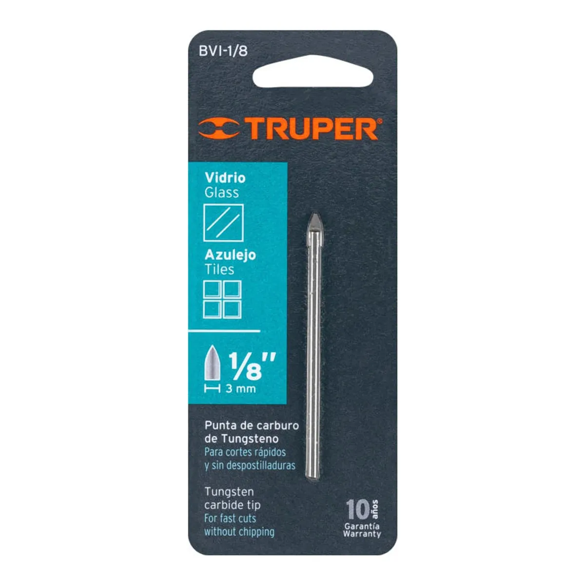 TRUPER - Broca para vidrio y mayólica de 18 Truper - 11700