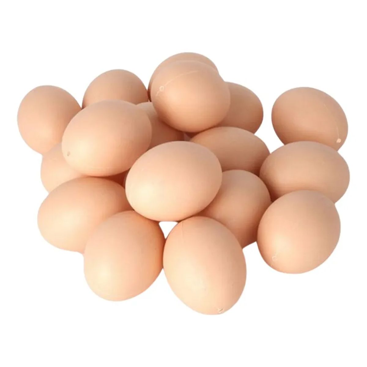 GENERICO - PACK X25 HUEVOS DE GALLINA FALSOS PEQUEÑO