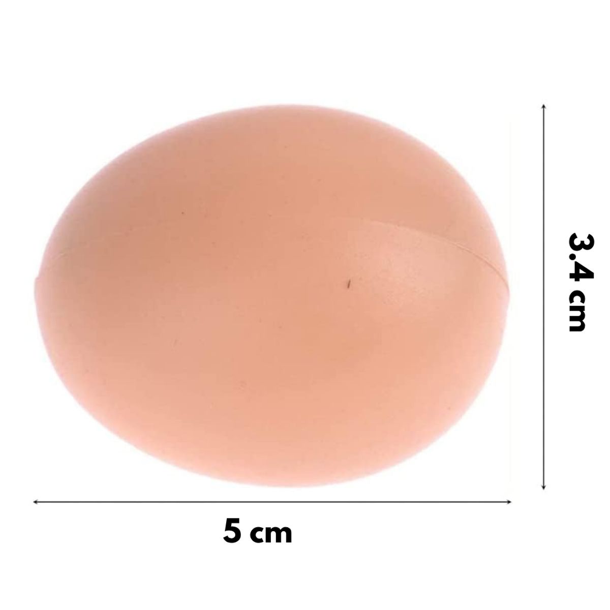 GENERICO - PACK X25 HUEVOS DE GALLINA FALSOS PEQUEÑO