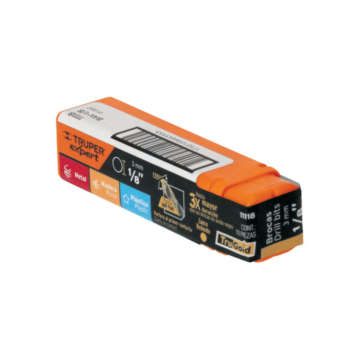 TRUPER - Broca HSS 18 Trugold para metal Truper Expert - 11118