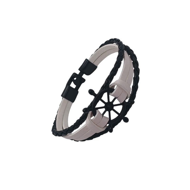GENERICO - Pulsera de Cuero Unisex - Timonel