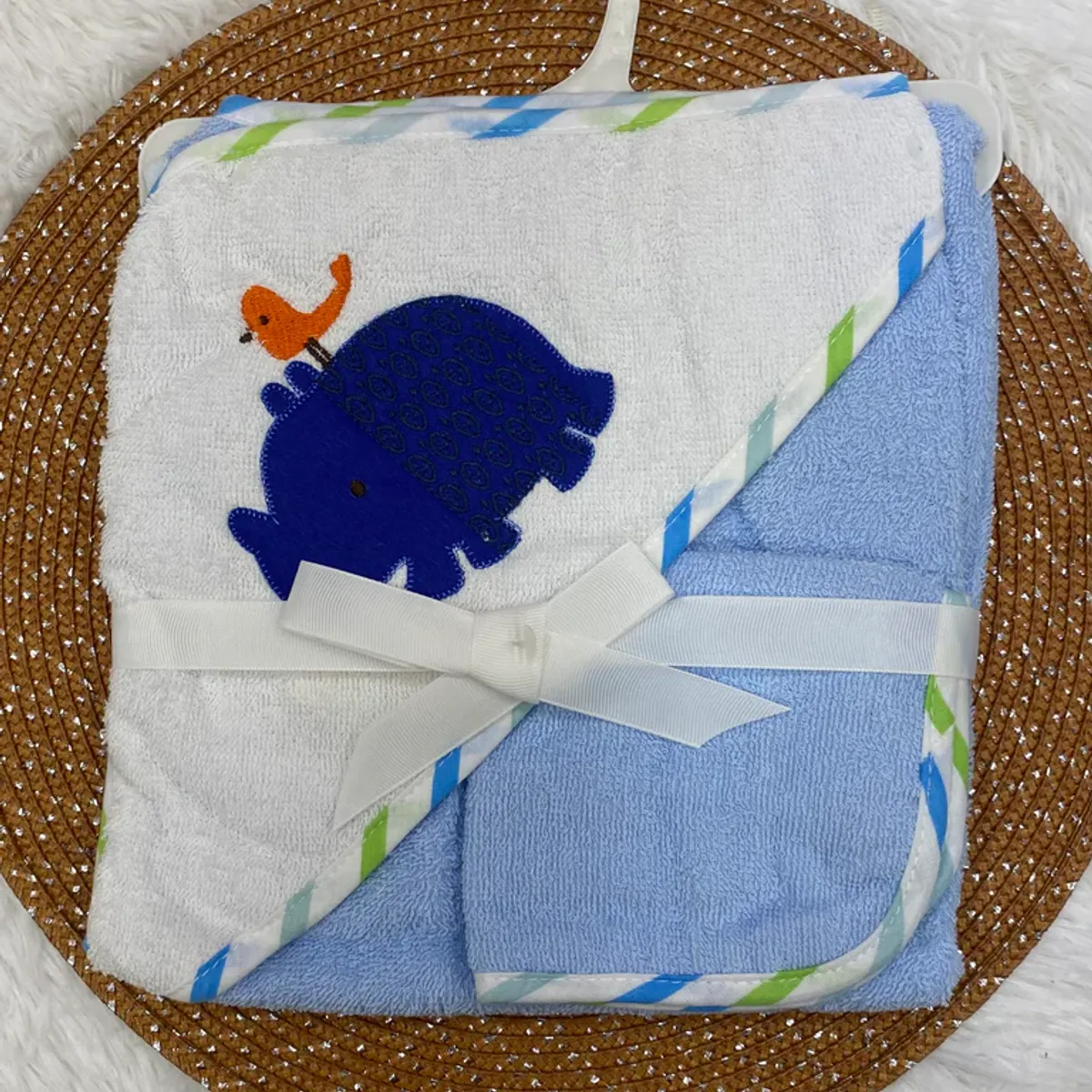 GENERICO - Toalla Para Bebés Con Capucha Diseño Hipopótamo