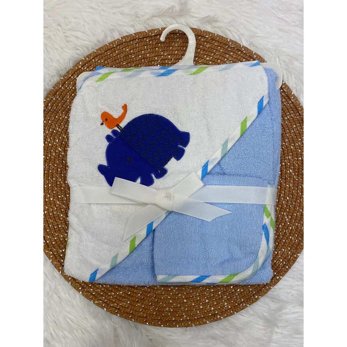 GENERICO - Toalla Para Bebés Con Capucha Diseño Hipopótamo