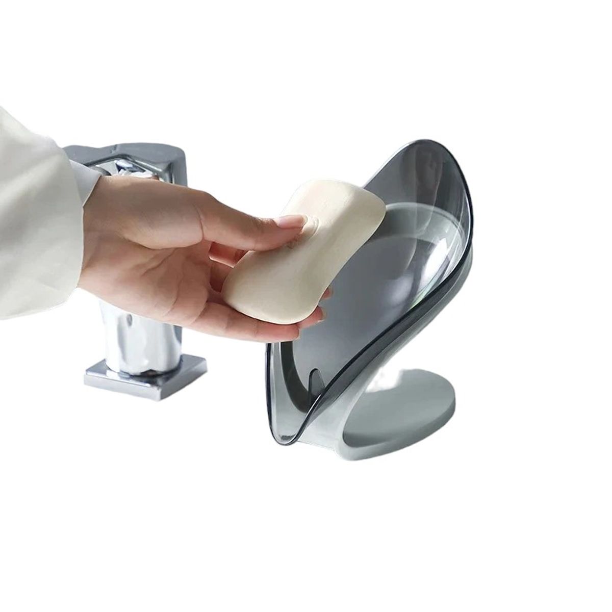 GENERICO - PACK X2 JABONERA TIPO HOJA  DESMONTABLE PRACTICO CALIDAD SUPERIOR