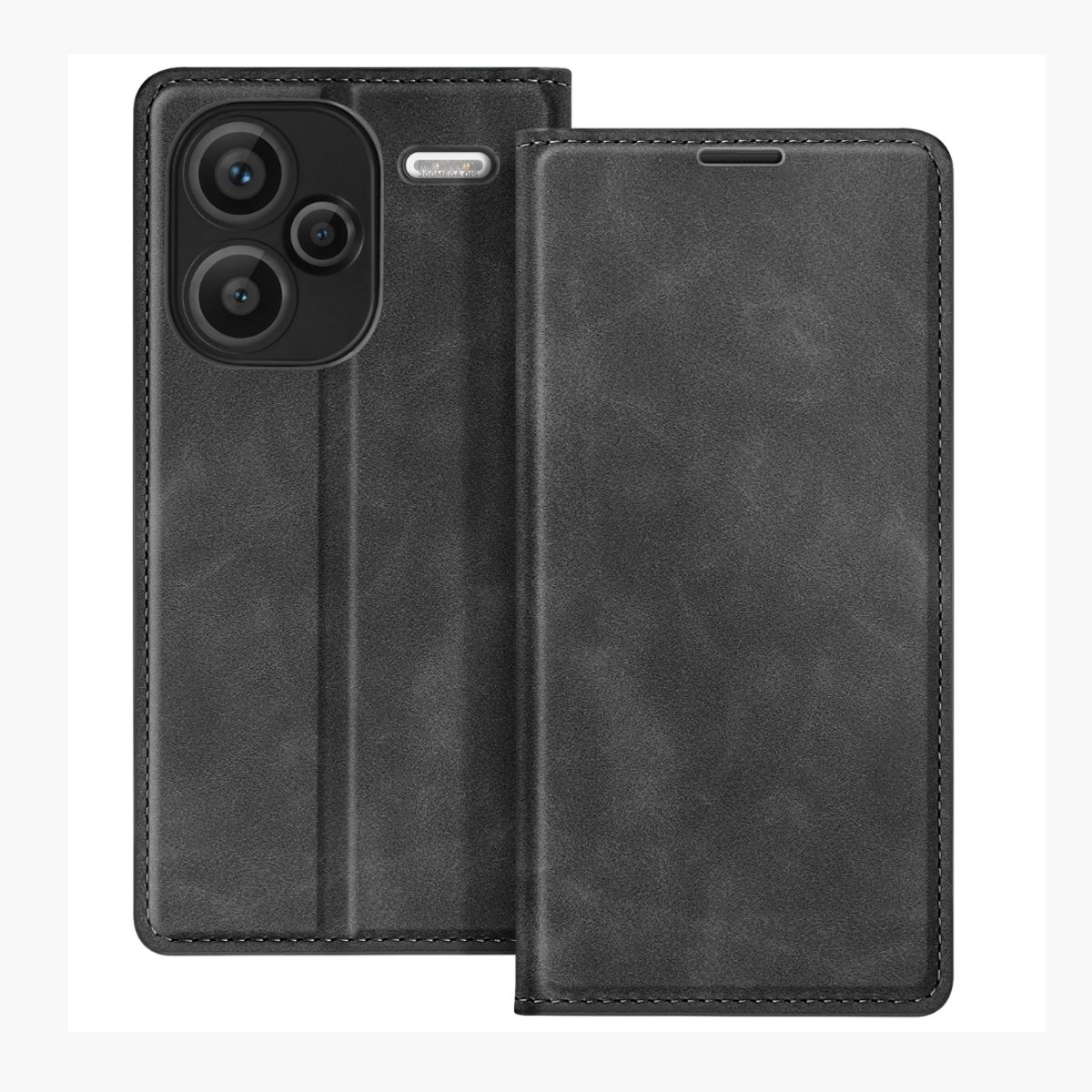 CASE - REDMI NOTE 13 PRO PLUS- 5G  CASE TIPO LIBRO - NEGRO