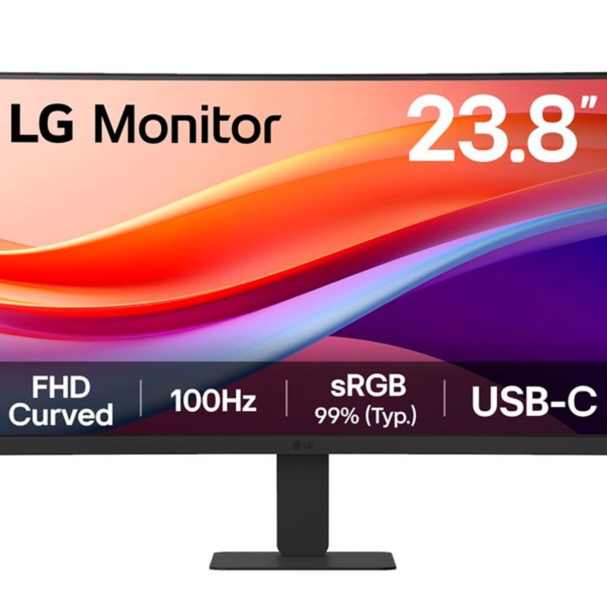 LG - Monitor Lg 24U421A-B Curvo 100HZ 5MS FHD VA USB-C HDMI