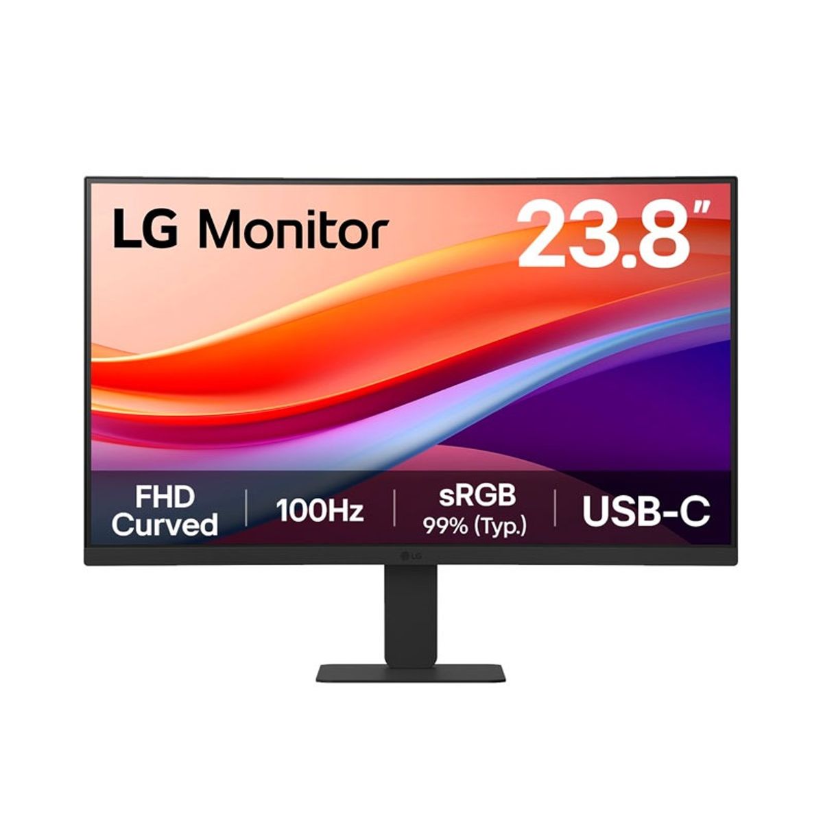 LG - Monitor Lg 24U421A-B Curvo 100HZ 5MS FHD VA USB-C HDMI