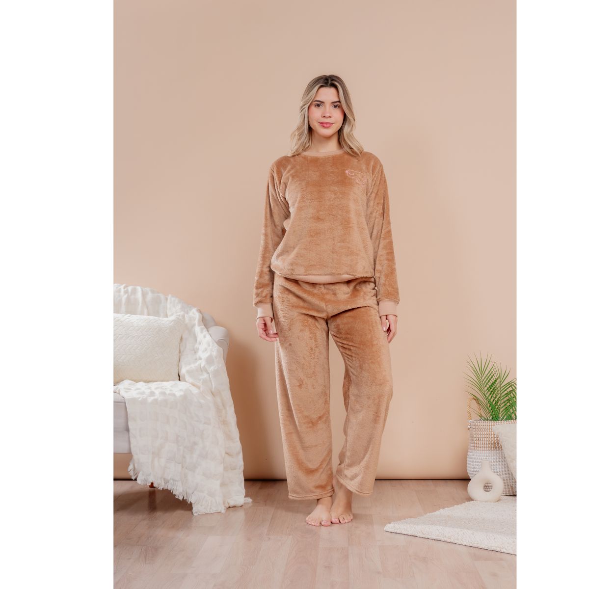 SOÑALIERE - Pijama Dama  Peluche Invierno