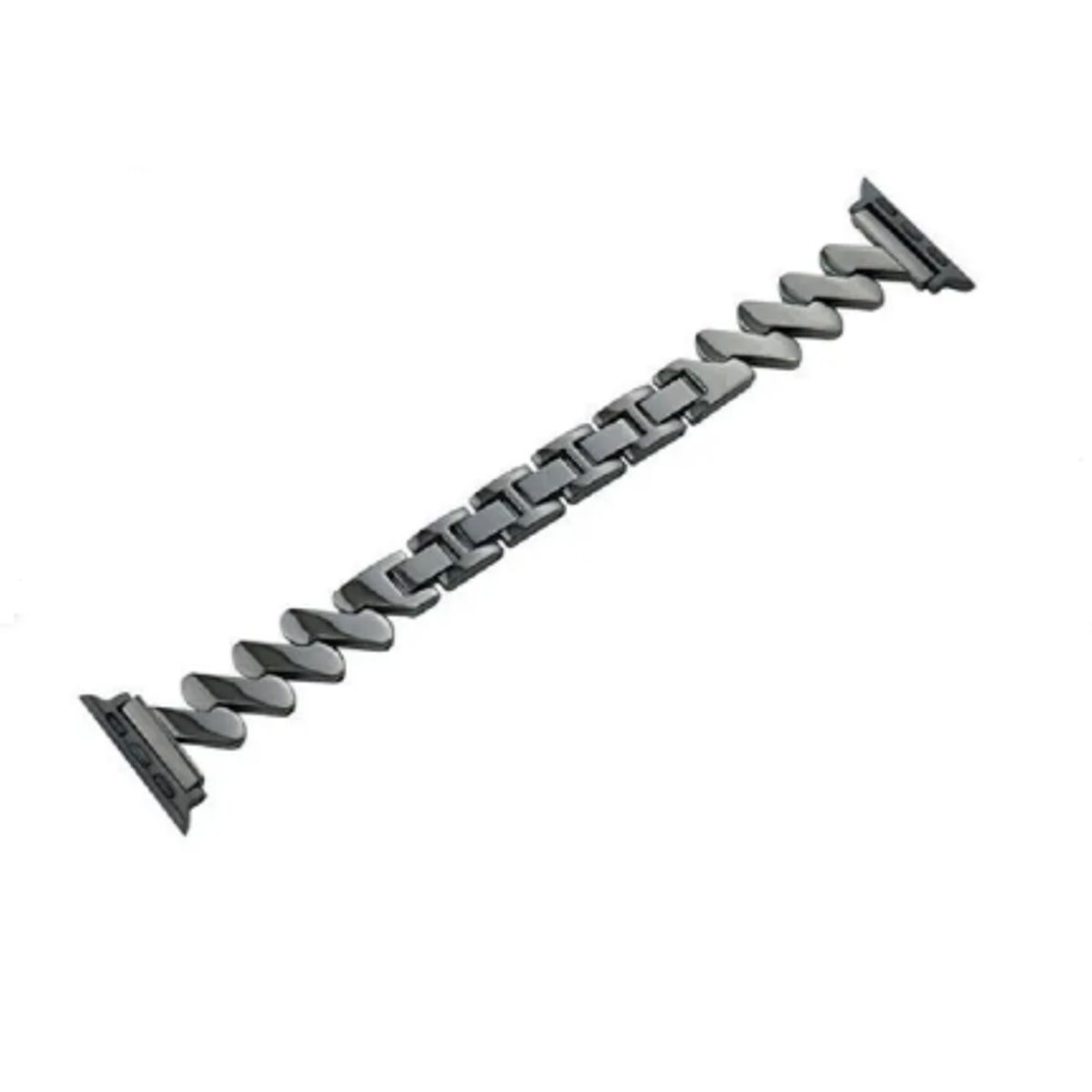 GENERICO - Correa Eslabón ZIGZAG para Apple Watch 38mm - NEGRO