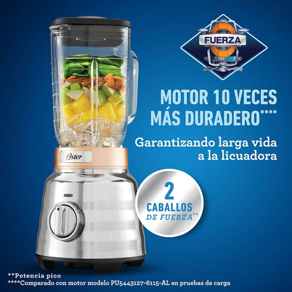 OSTER - Licuadora Oster® Performance Beehive 3 Velocidades con vaso de vidrio BLSTPBRG053