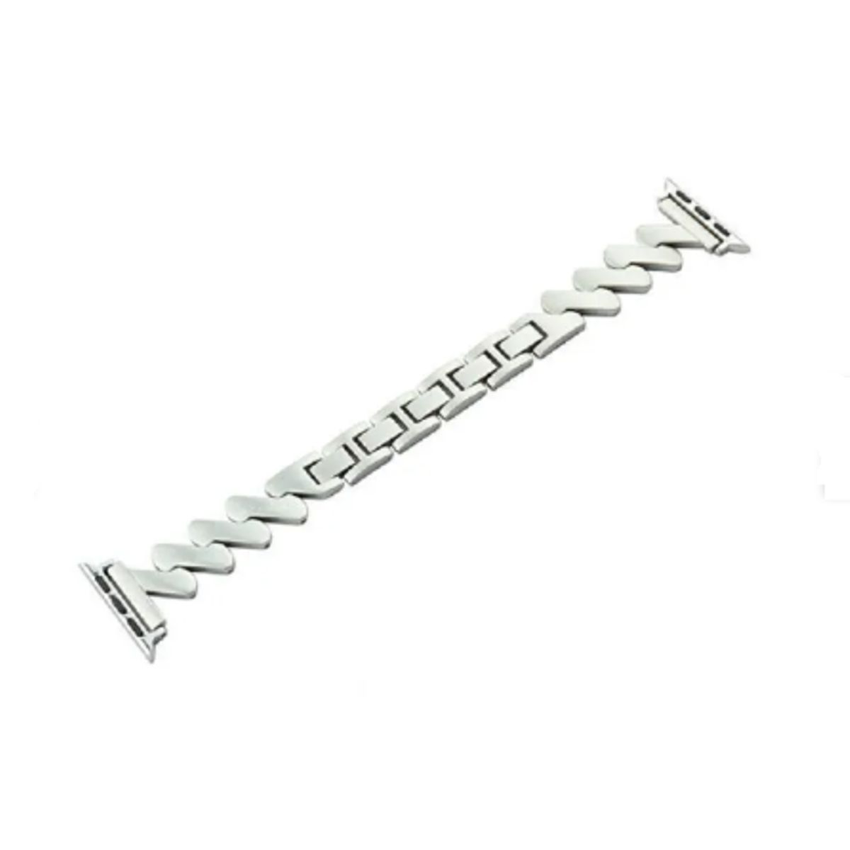 GENERICO - Correa Eslabón ZIGZAG para Apple Watch 40mm - PLATEADO