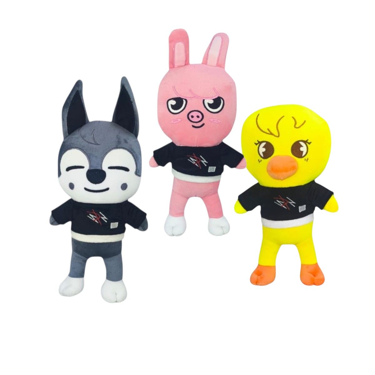 GENERICO - Pack 3 peluches Stray Kids Wolf Dwaekki BBokAri