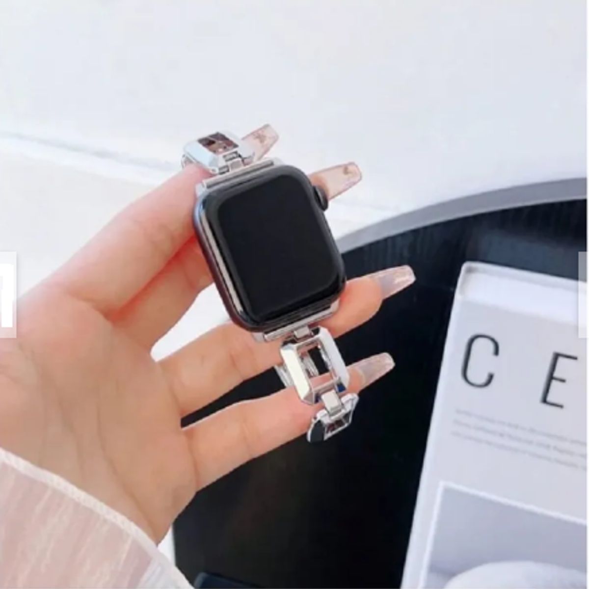 GENERICO - Correa Acero CHIC para Apple Watch 40mm - PLATEADO