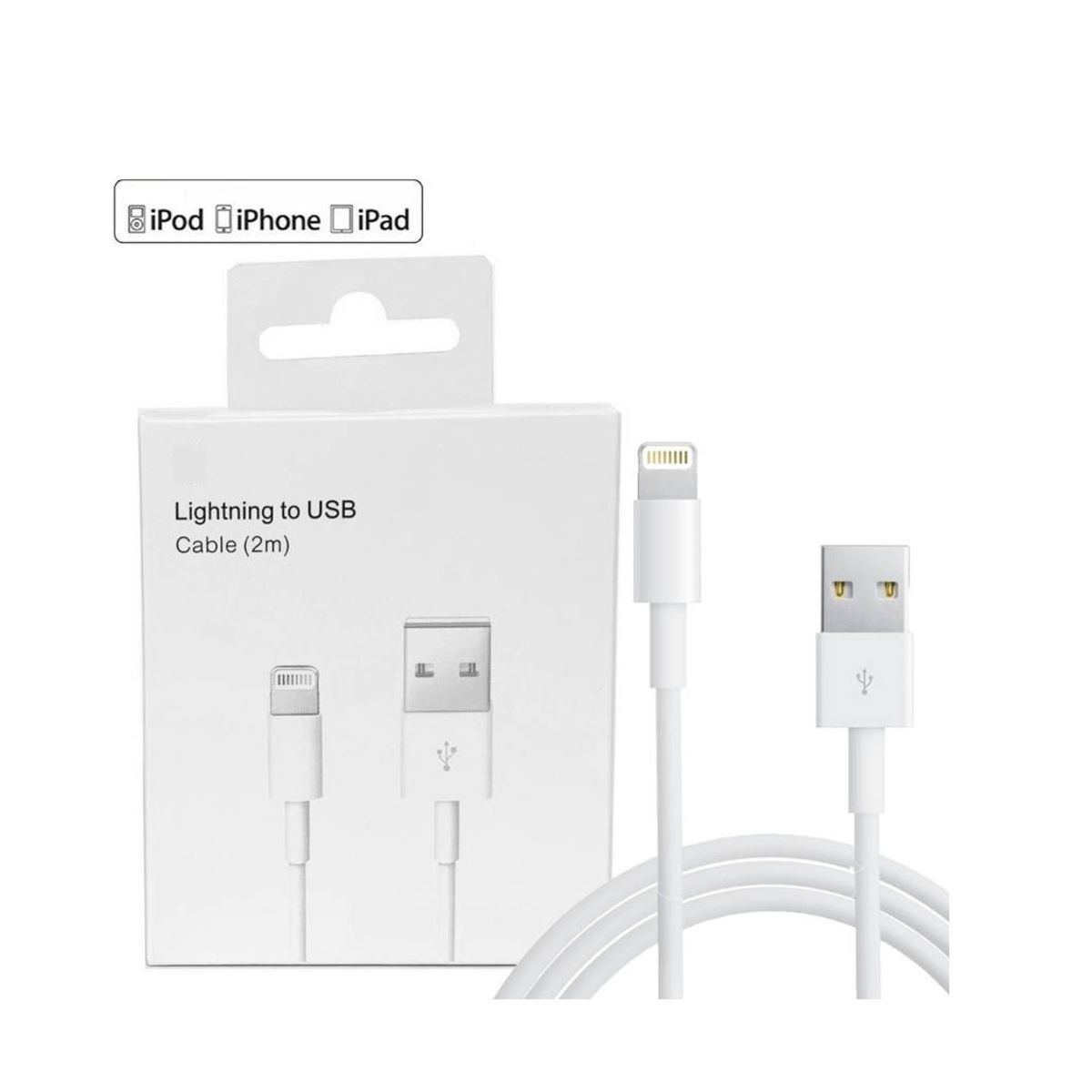 CABLE USB PARA IPHONE 2 METRO NUEVO - CAJA, marca GENERICO - Foto Principal