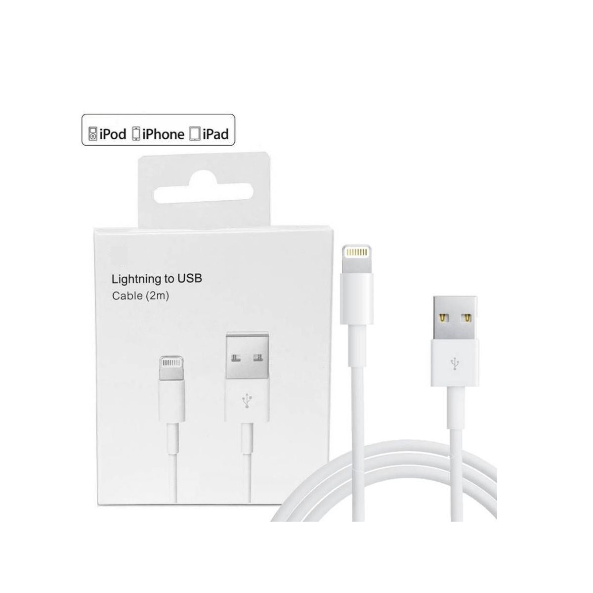 CABLE USB PARA IPHONE 2 METRO NUEVO - CAJA, marca GENERICO - Foto Principal