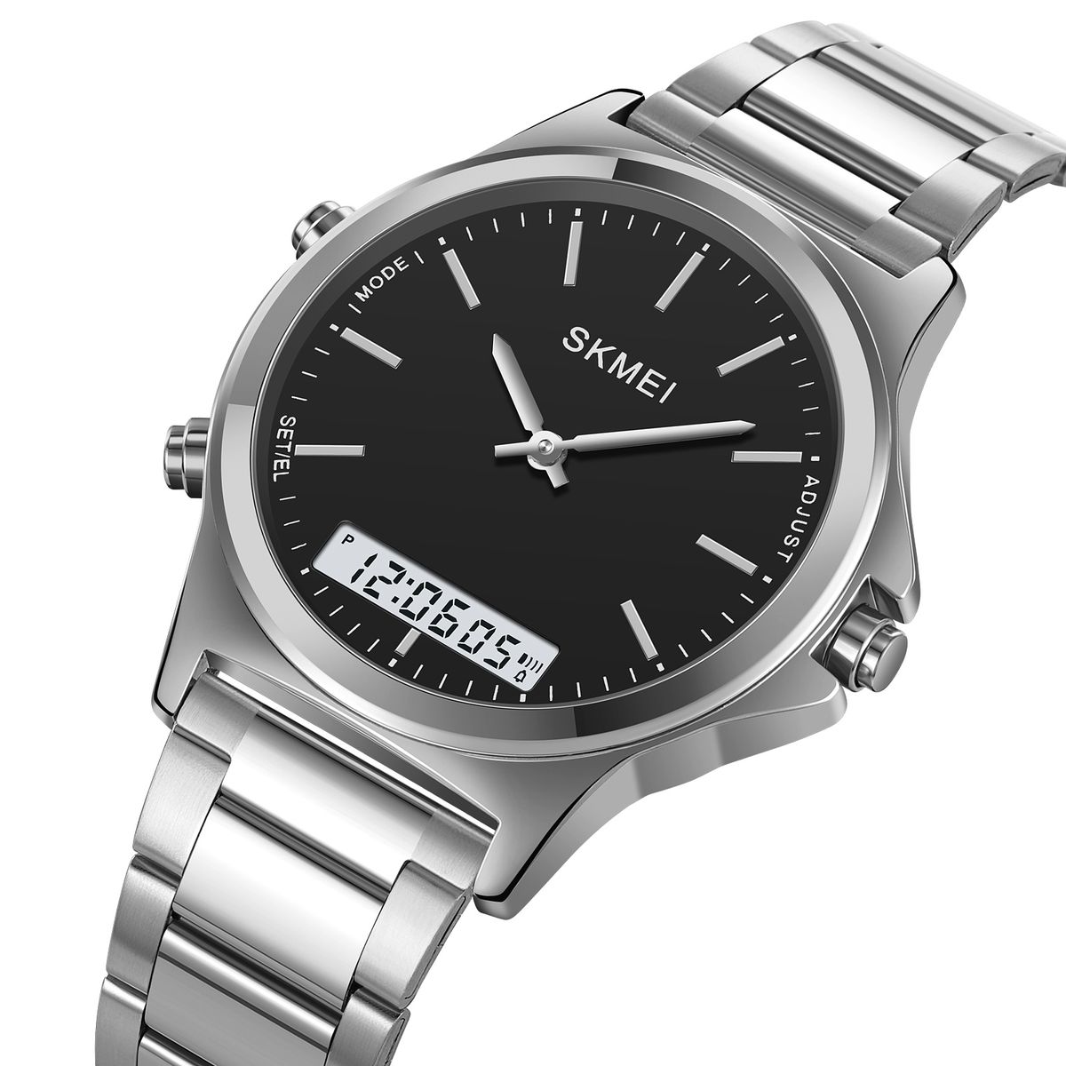 SKMEI - Reloj Skmei 2120 Plateado Digital Analogo