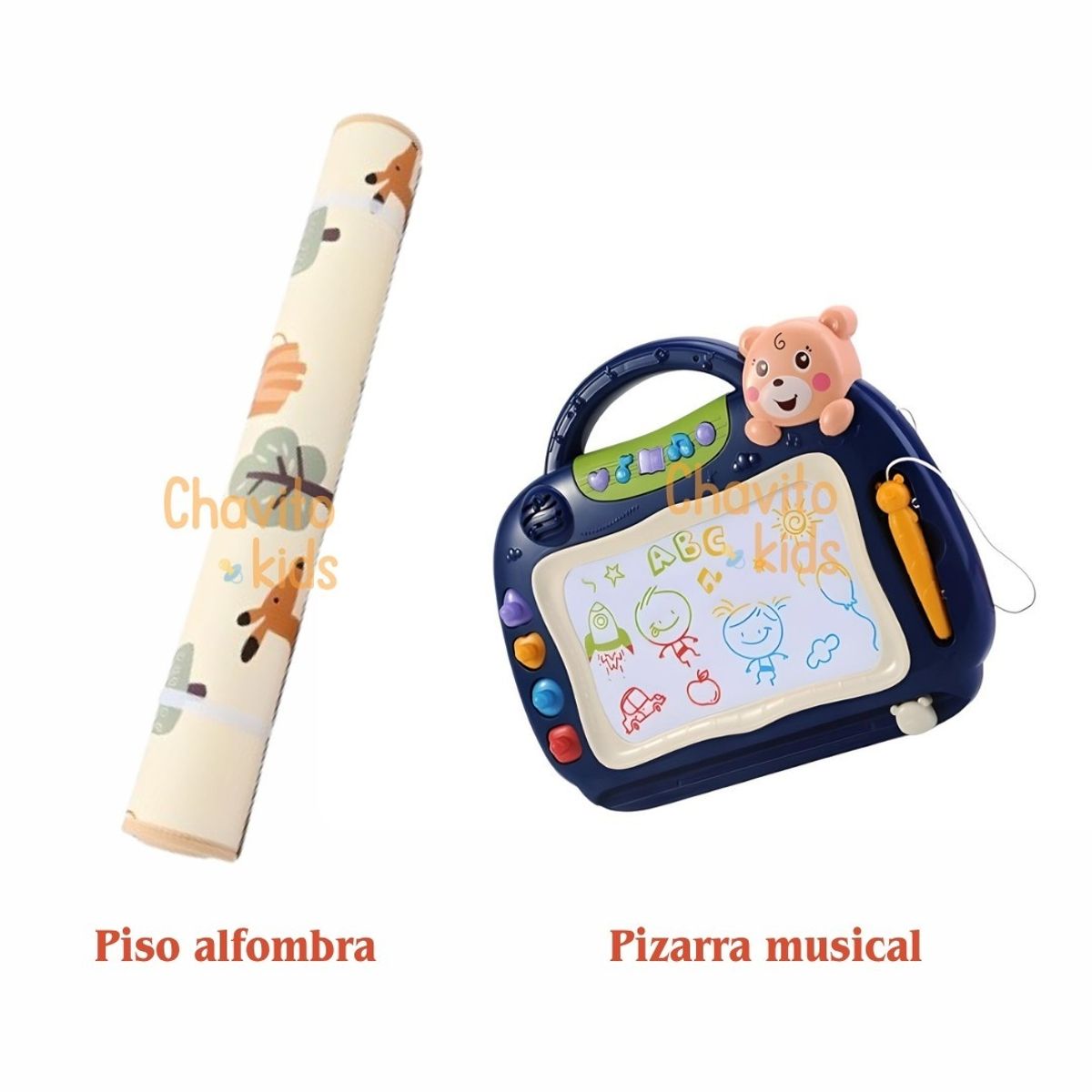 GENERICO - CORRAL PLEGABLE CON PIZARRA MUSICAL ROSADO