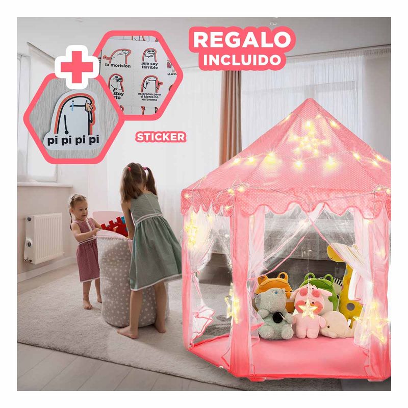 RYBIU IMPORT - Carpa Creativa en Color Rosado Y+Regalo Stickers