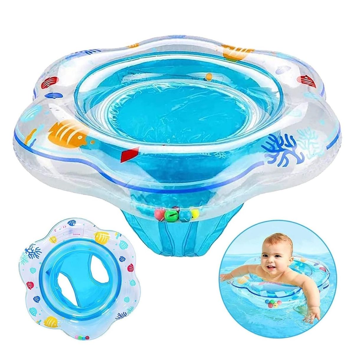 GENERICO - Juguete Acuático Flotador Anillo de Natación para Bebé -Azul