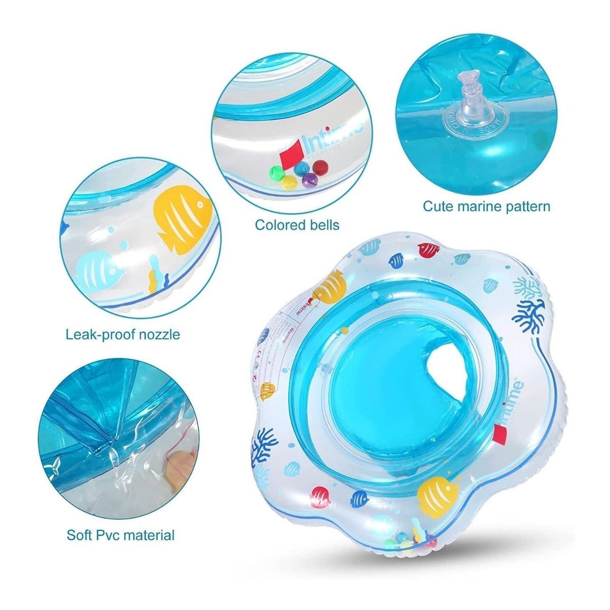 GENERICO - Juguete Acuático Flotador Anillo de Natación para Bebé -Azul