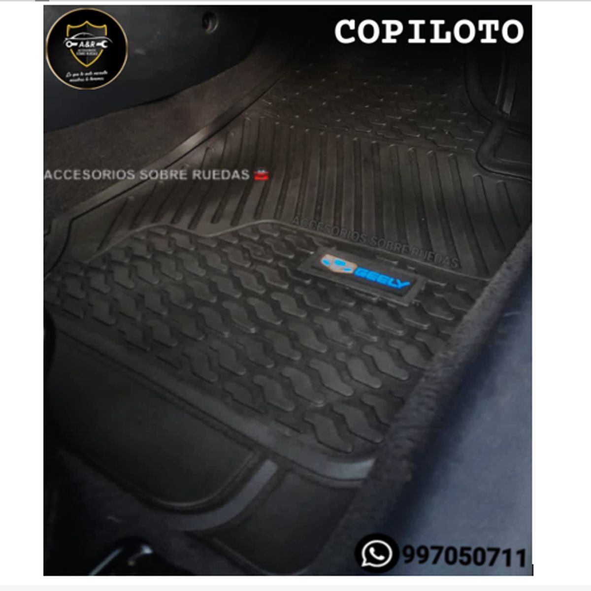 GENERICO - Pisos GEELY para Autos y Camionetas 3piezas