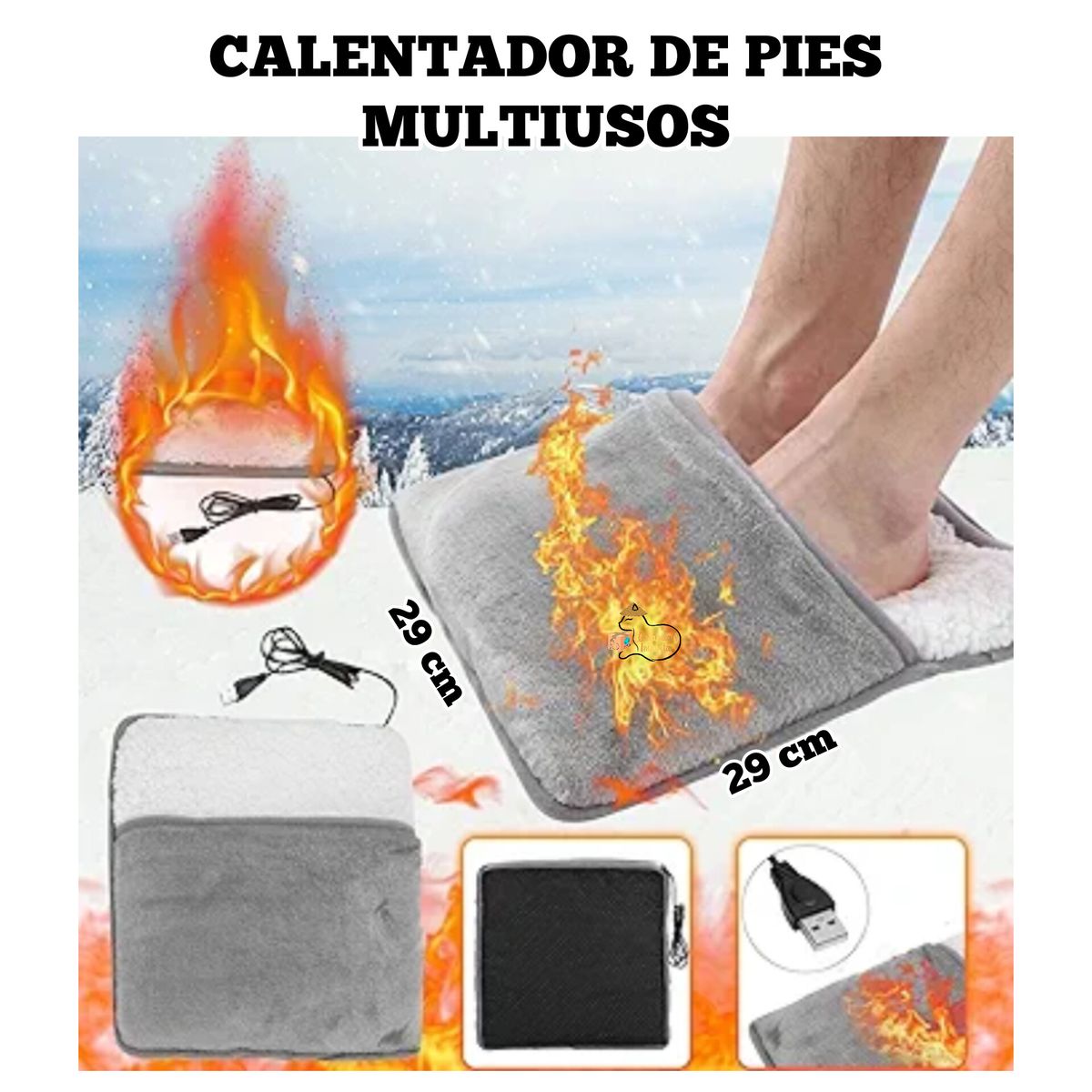 OEM - Calentador de  Pies eléctrico  multiusos - unisex USB
