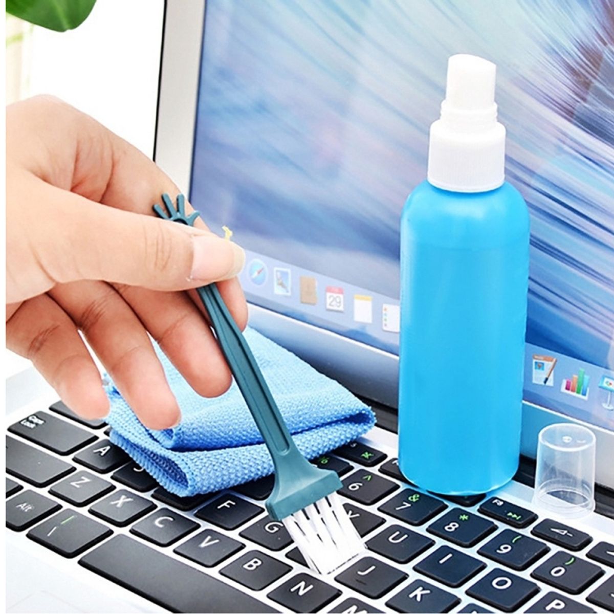 GENERICO - Kit de limpieza para laptop 3 en 1 limpia monitor camara celular