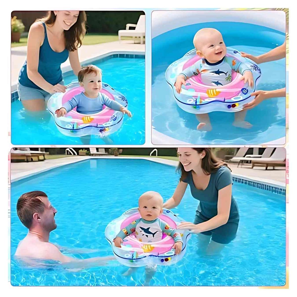 GENERICO - Juego Flotador Anillo de Natación para Bebé Niña