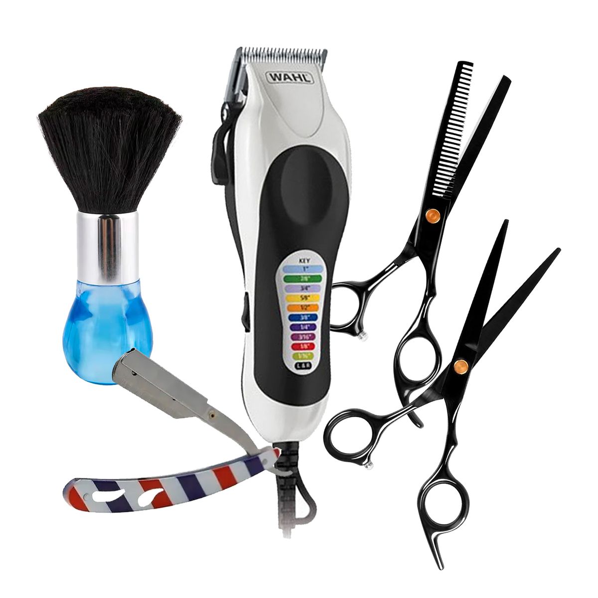 WAHL - Cortadora de Cabello Wahl 79752-018 Kit de 23 Pzas y Kit Barbero