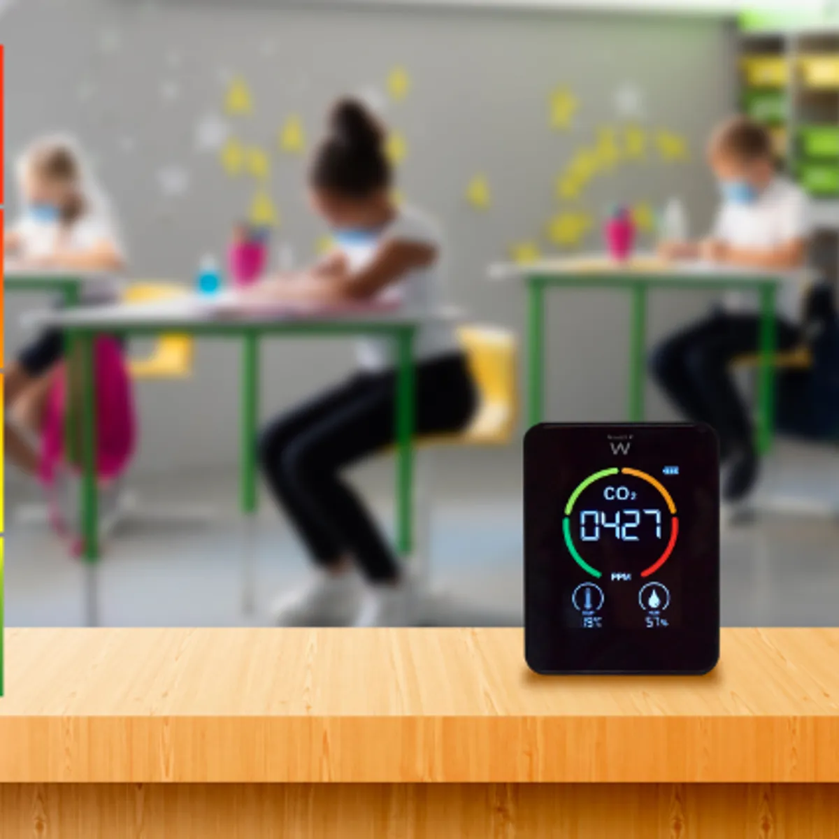 GENERICO - MEDIDOR DE CALIDAD DE AIRE CO2 3 EN 1