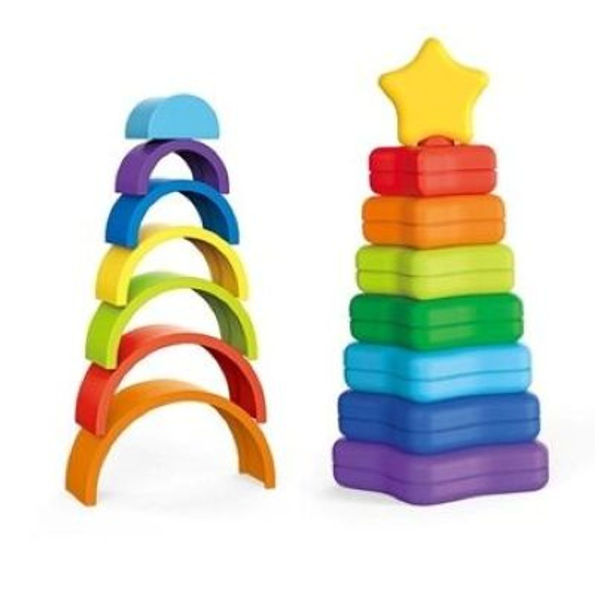 GENERICO - Torre Apilable En Forma De Arcoiris