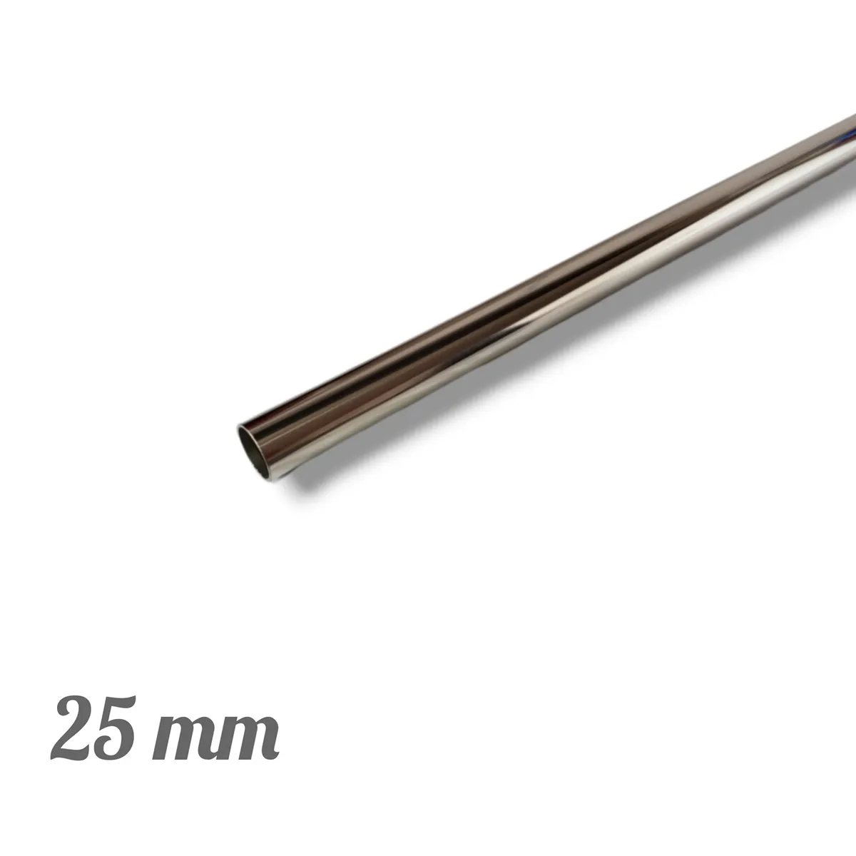 GENERICO - Barra de Acero Inoxidable 2.00 MTS 1" - 25 MM